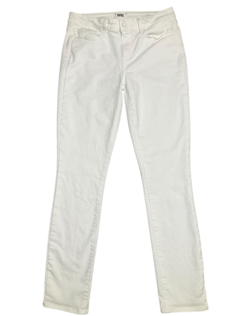 PAIGE Skyline Ankle Peg White Crisp Denim Jeans Size 29 NWOT